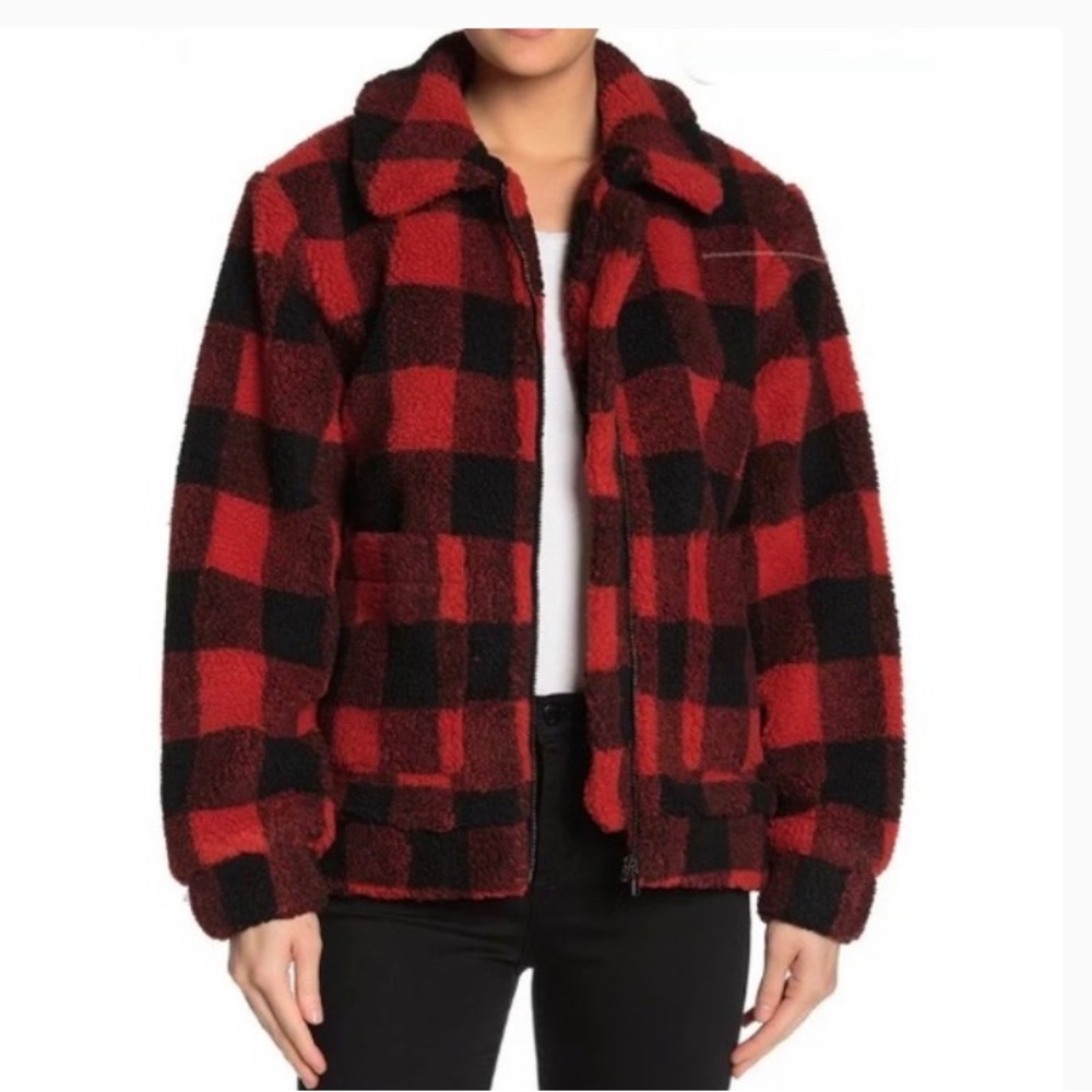 Elodie Buffalo Plaid Teddy Jacket #Buffaloplaid #christmas
